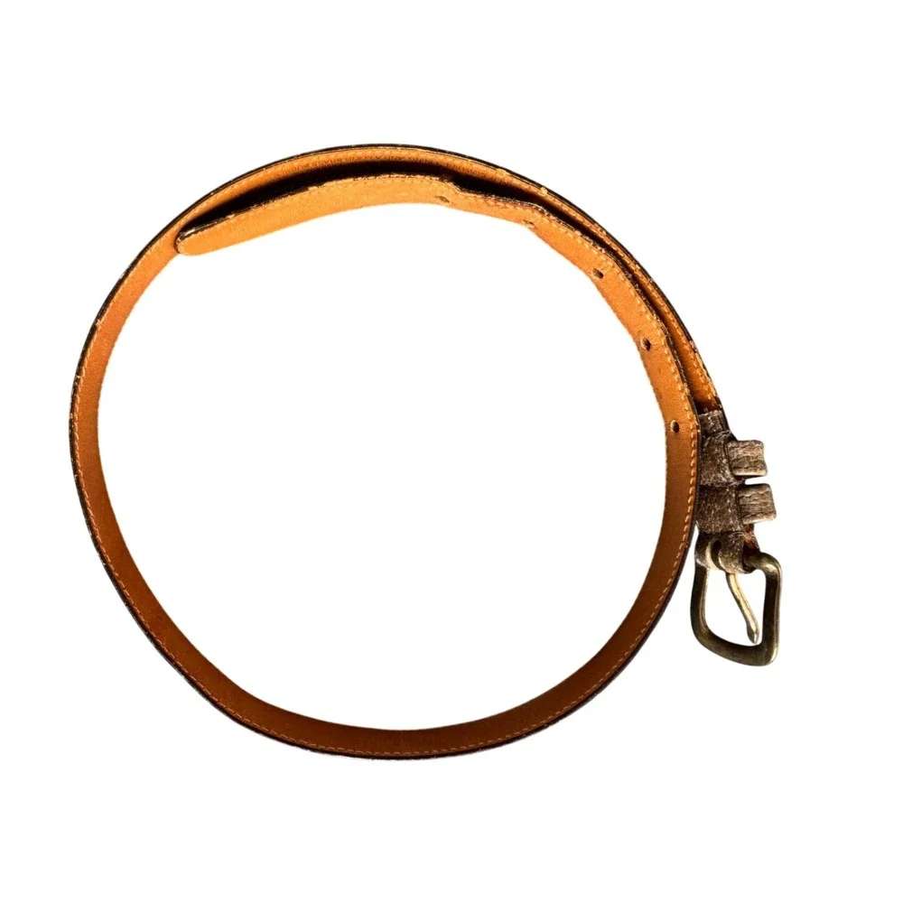 Vintage Coach Leather Belt Solid Brass Buckle Made in‎ NYC size 26